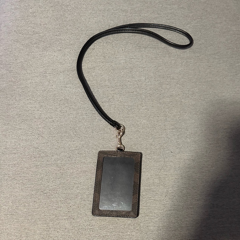 COACH Signature PVC LANYARD ID Badge Card holder - Picture 7 of 8